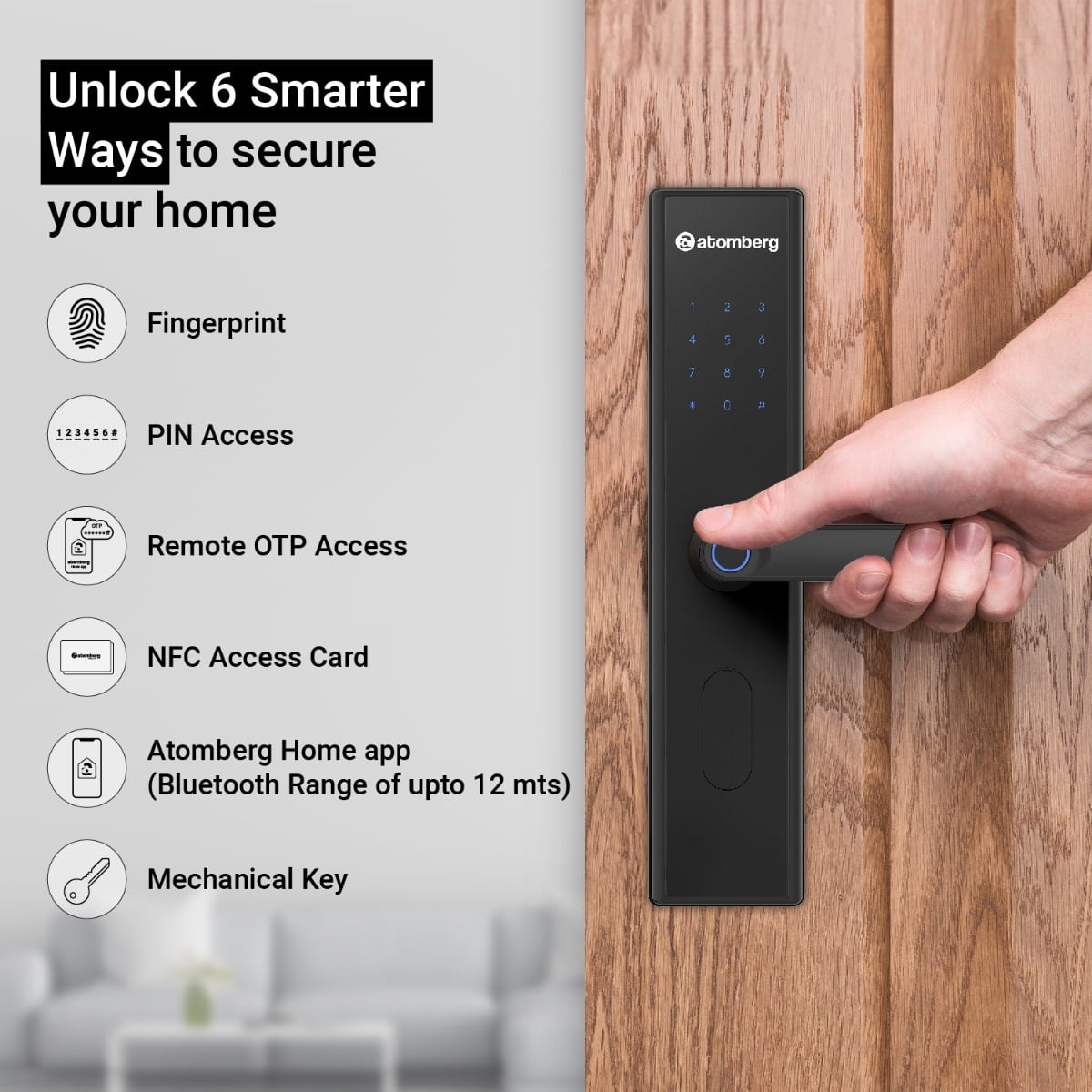 Atomberg SL 1 Smart Door Lock - high-quality product