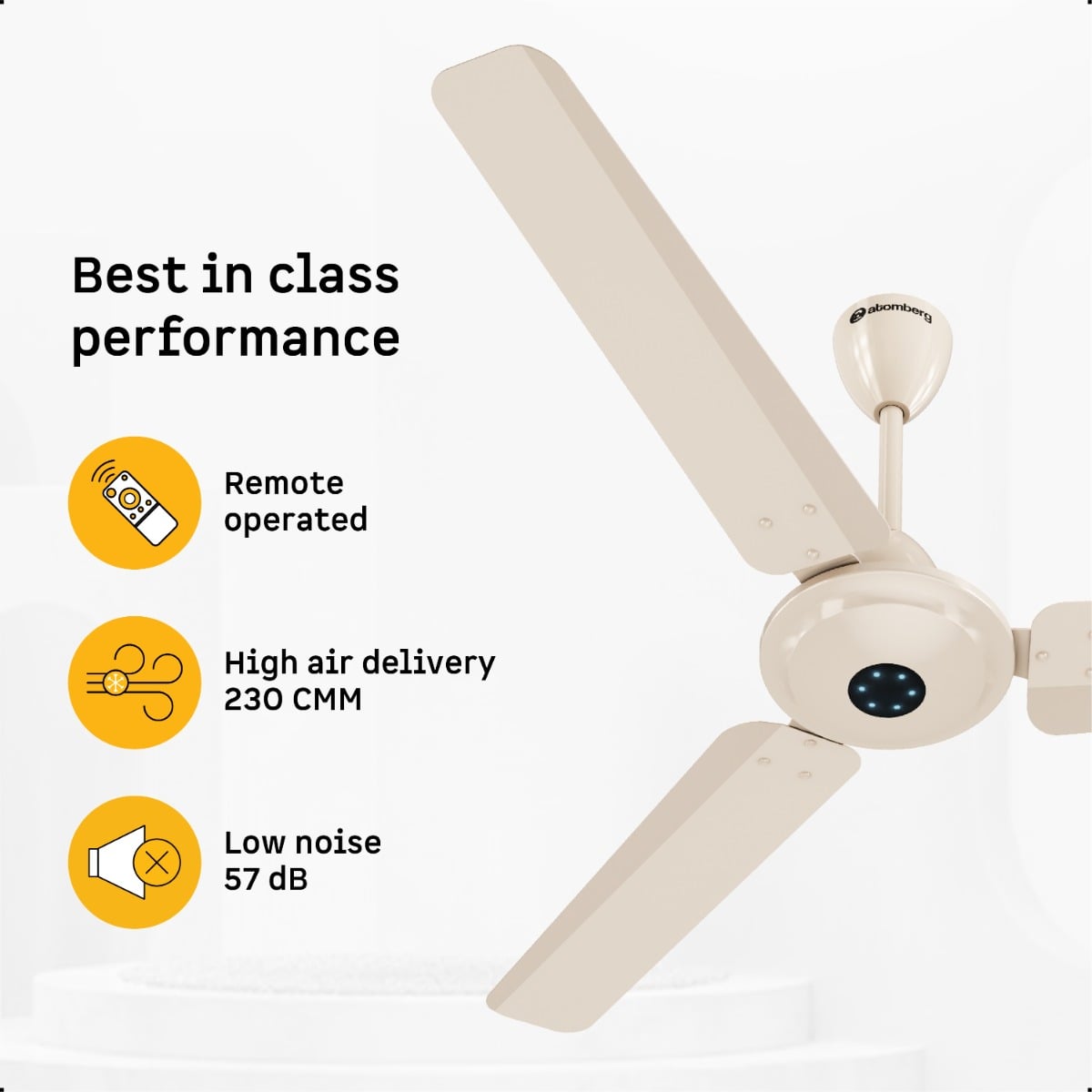 Buy BLDC Sleek Designer Ikano Series Ceiling Fan with Remote Online |  Atomberg