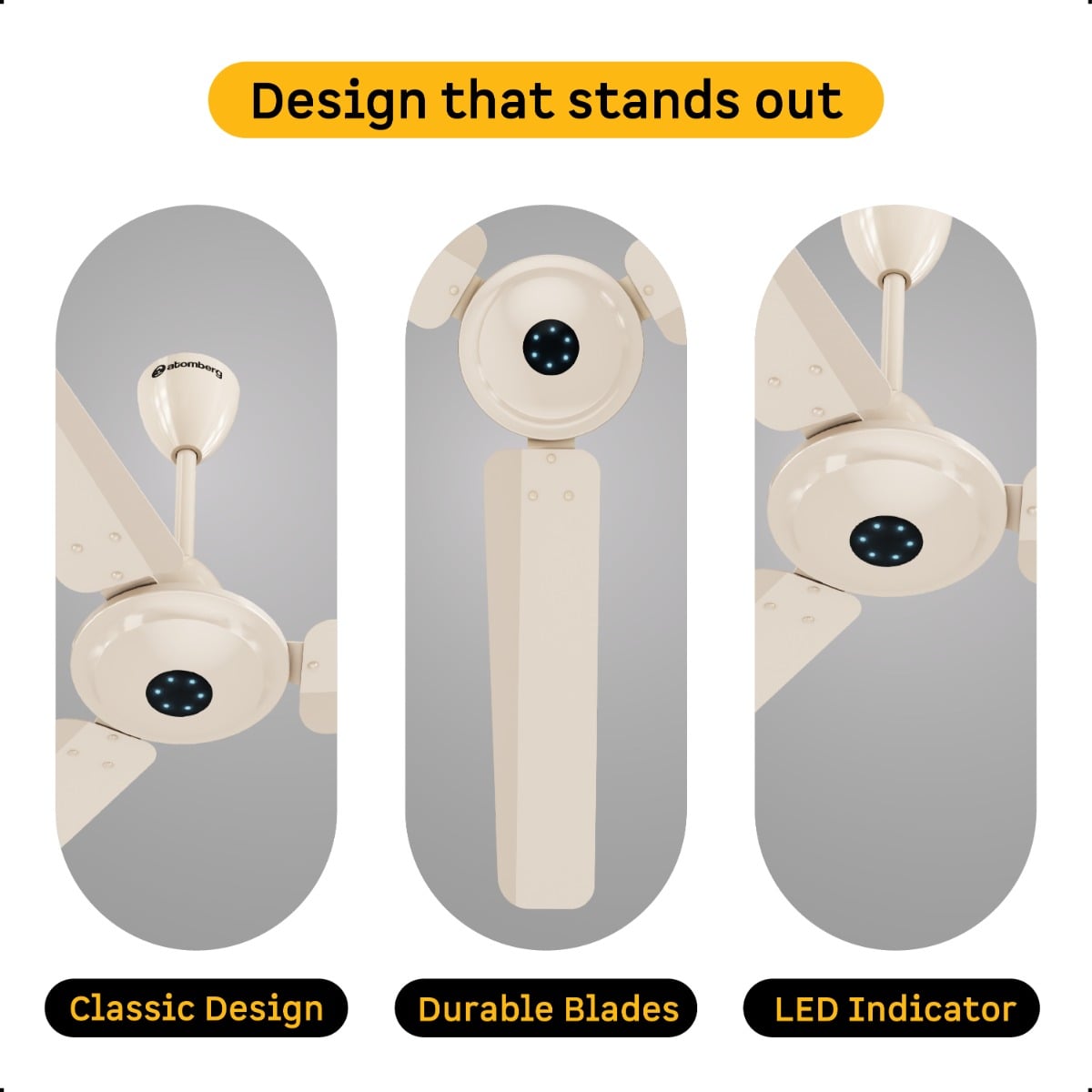 Buy BLDC Sleek Designer Ikano Series Ceiling Fan with Remote Online |  Atomberg
