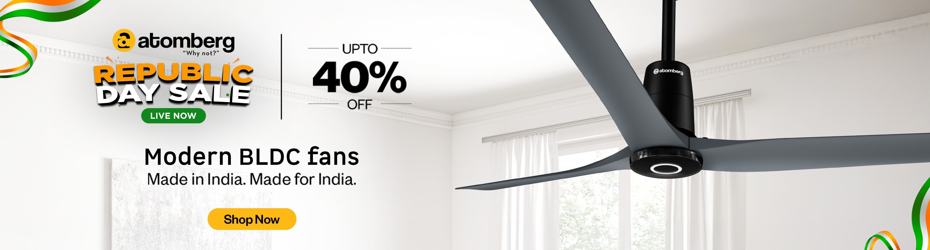 Ceiling fan Category Page Republic Day Banner