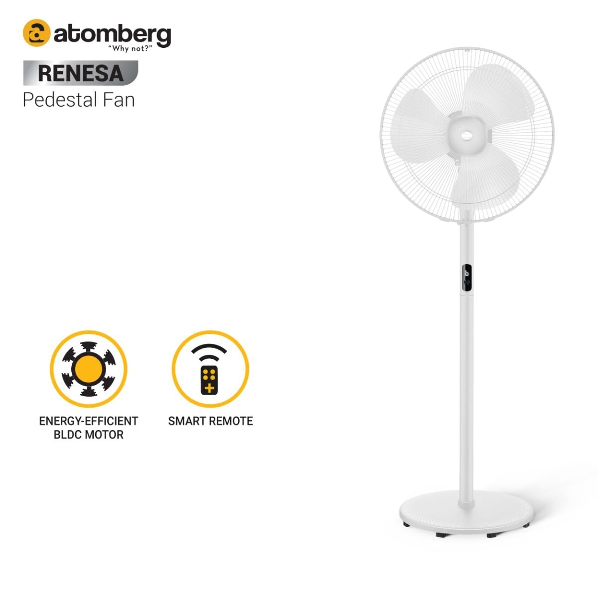 Buy BLDC Pedestal Fans at best prices Online in India Atomberg